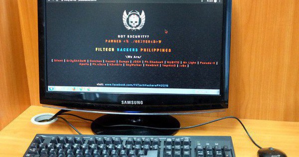 Hacker Phillippines tấn công web Việt Nam, trả đũa việc bị mất Facebook