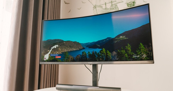 Trên tay Huawei Mateview GT Sound Edition: Màn hình Ultrawide 34-inch cong, 3K 165Hz, tích hợp sẵn Sound-bar