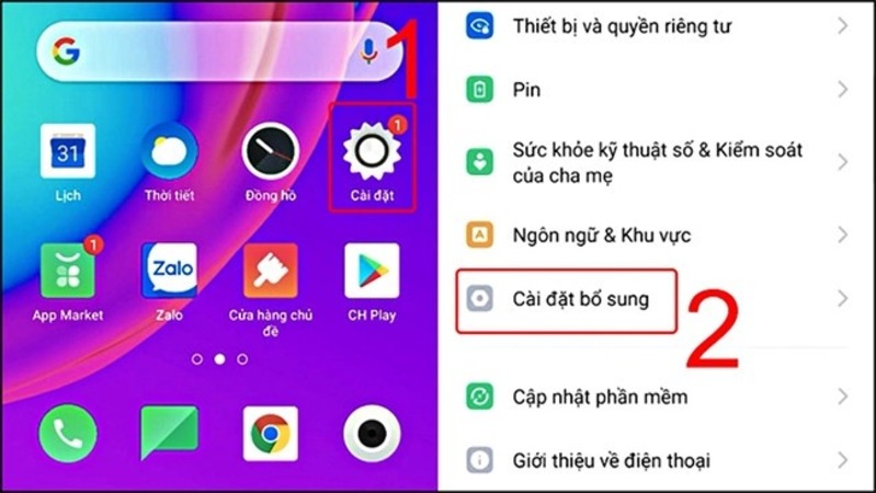 Cách đặt định vị giữa 2 điện thoại Oppo