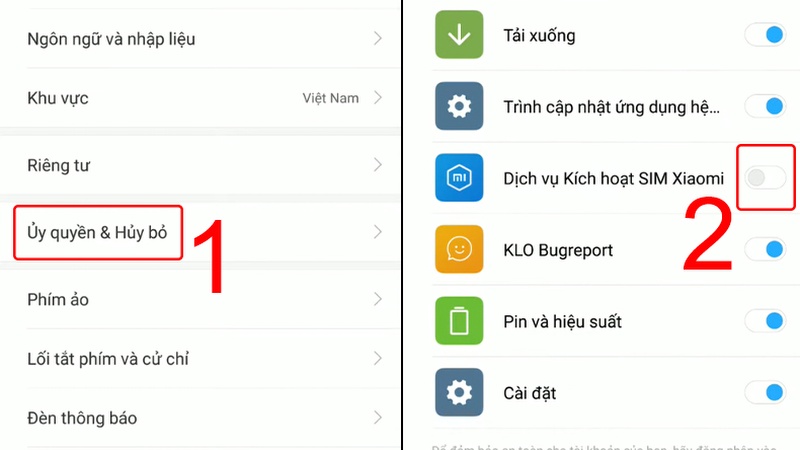 Hướng dẫn cách kích hoạt SIM trên điện thoại Xiaomi 2