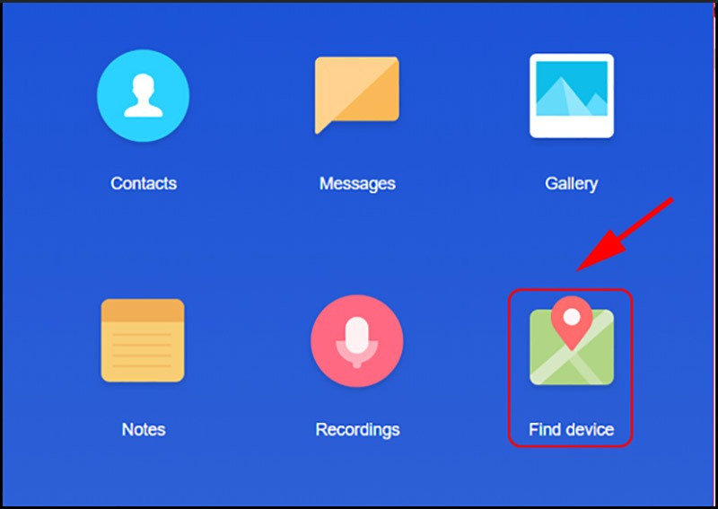 tìm điện thoại xiaomi