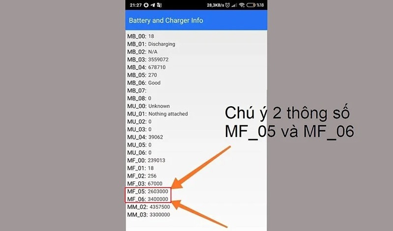 Cách kiểm tra tình trạng pin Xiaomi