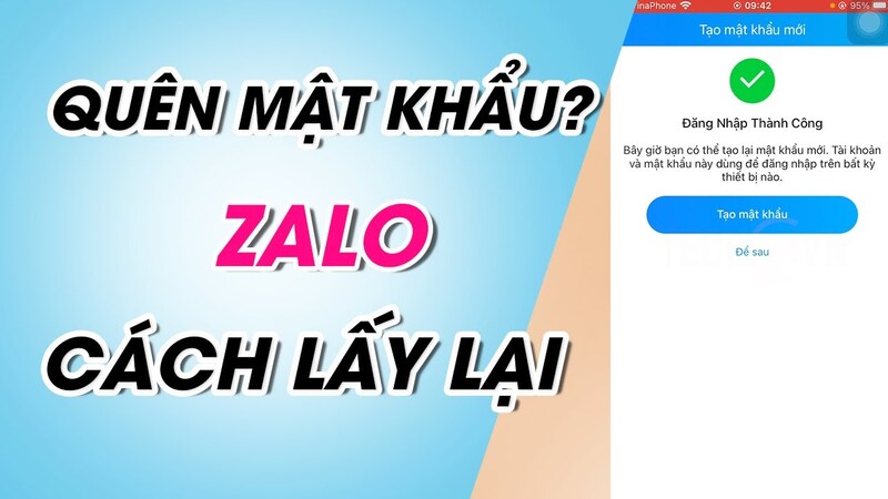 Cách lấy lại mật khẩu Zalo bằng Gmail đơn giản nhất