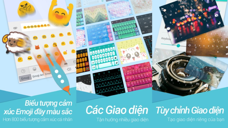 Bàn phím ảo trên điện thoại Emoji TouchPal