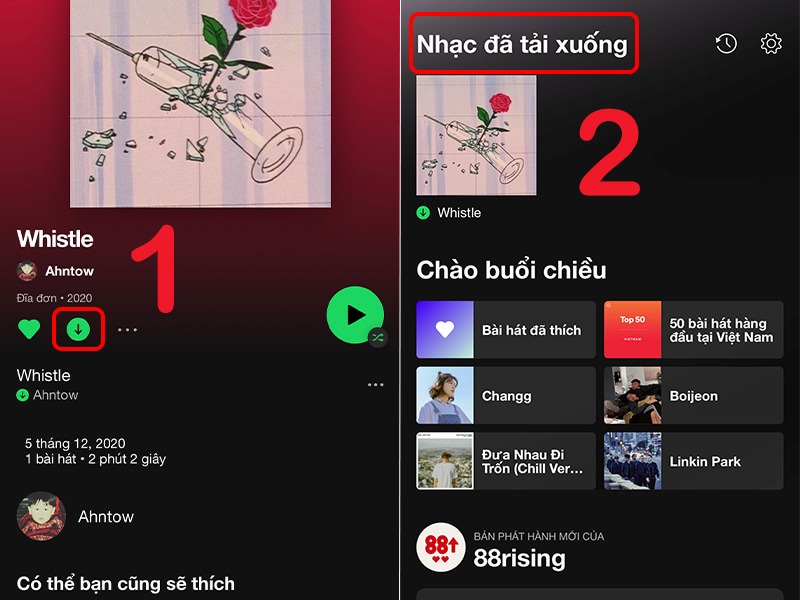 Tải nhạc trên ứng dụng Spotify về điện thoại