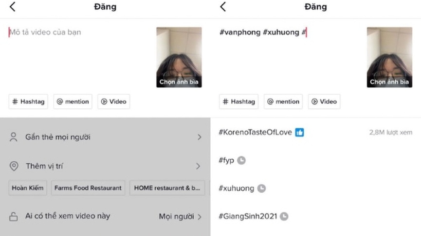 Cách tăng lượt theo dõi trên Tiktok là gì? Sử dụng hashtag trong video