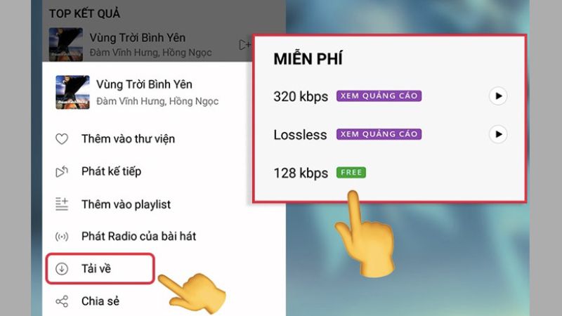 Cách tải nhạc miễn phí từ Zing MP3