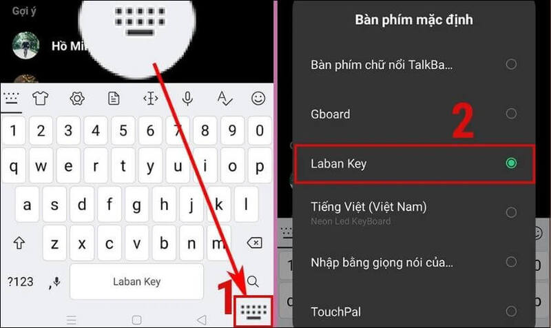 Cách chuyển đổi nhanh bàn phím trên thiết bị điện thoại Android