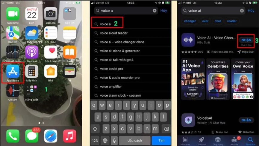 Cách tải Voice AI trên iPhone (iOS)