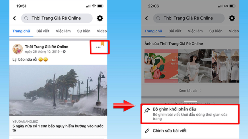 Cách ghim bài viết trên trang Facebook