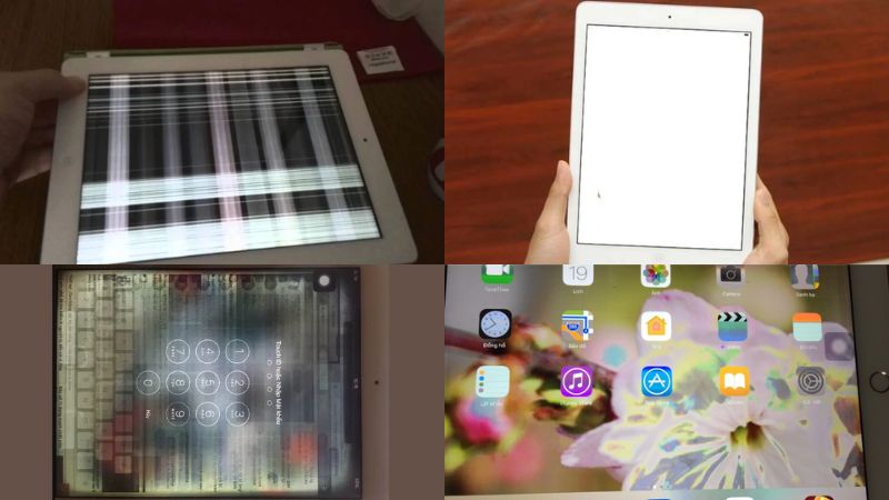 Màn hình iPad air 2 bị mờ