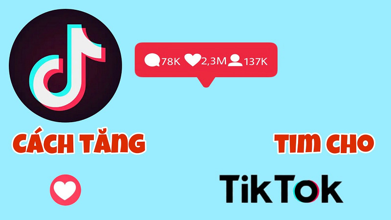 Cách buff tim Tik Tok