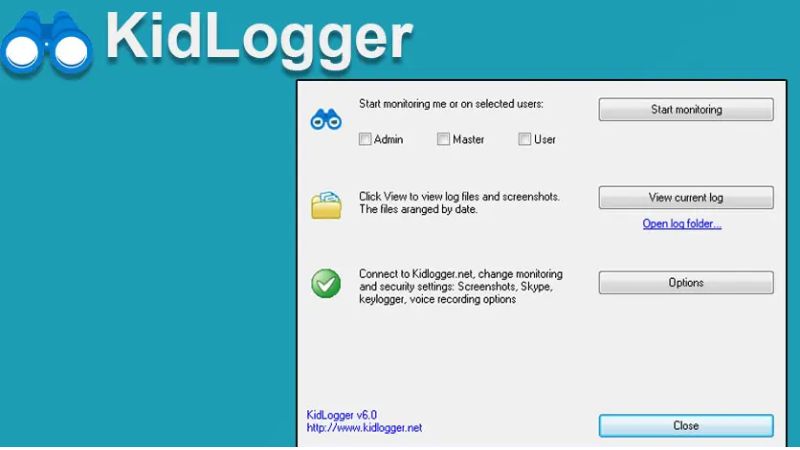Phần mềm theo dõi Kidlogger