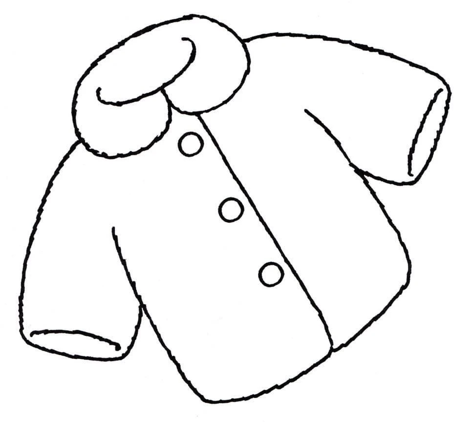 Coloring the shirt to help children learn how to draw simple images