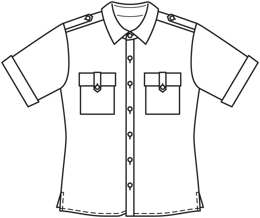 Coloring the shirt to help children develop the ability to identify shapes