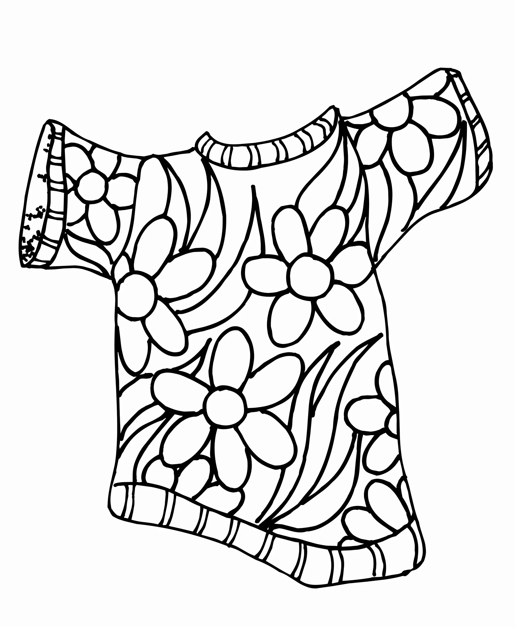 Coloring the shirt to help children develop the ability to distinguish colors