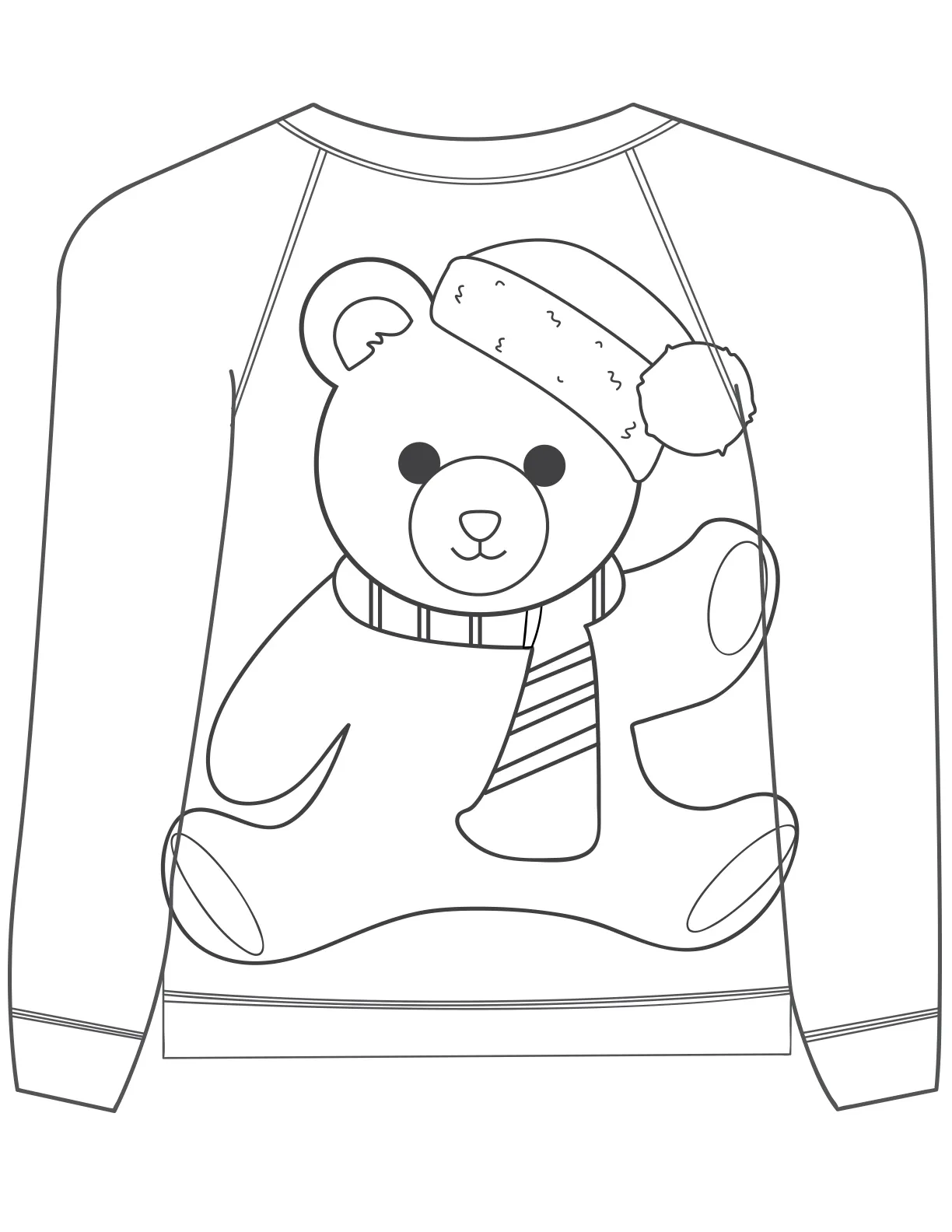 Coloring the shirt to help children create and develop the ability to draw