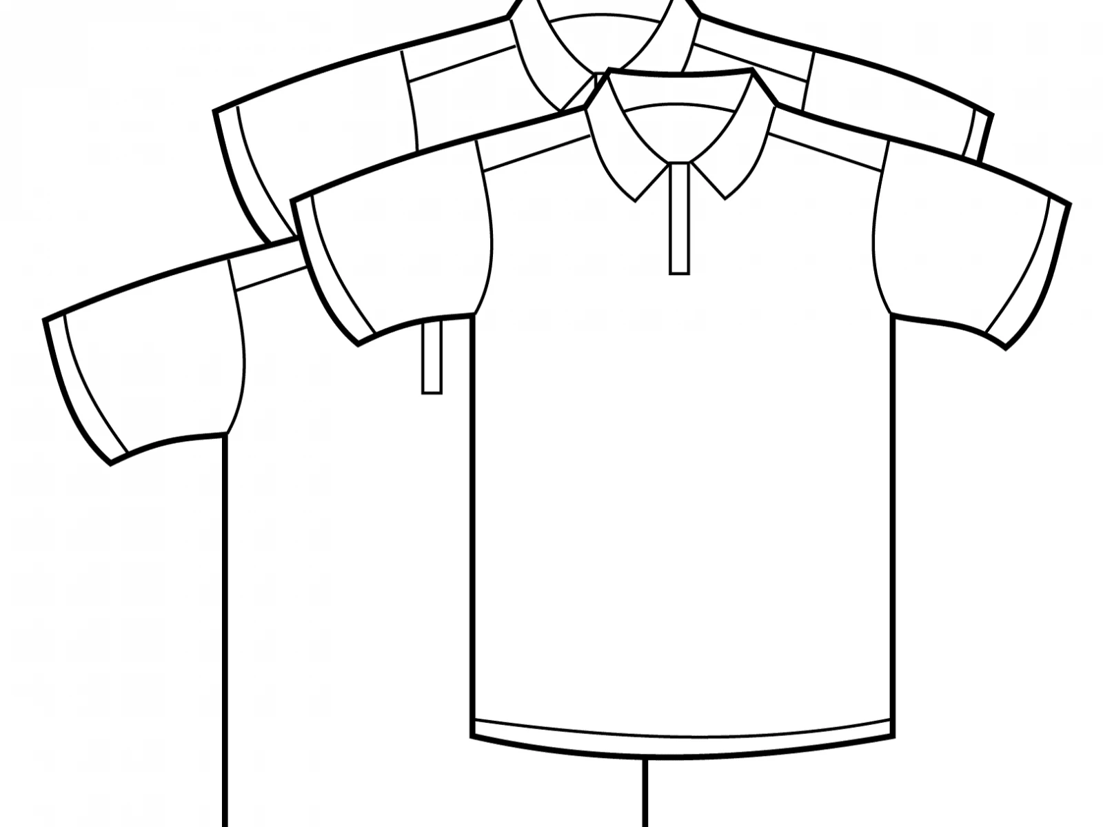 Coloring the shirt helps children learn to use shape to create