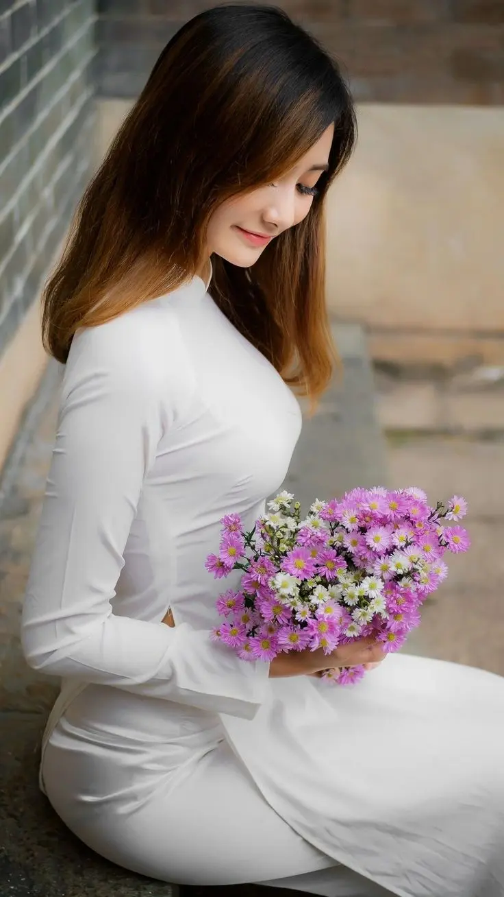 Cô gái xinh đẹp Ao Dai