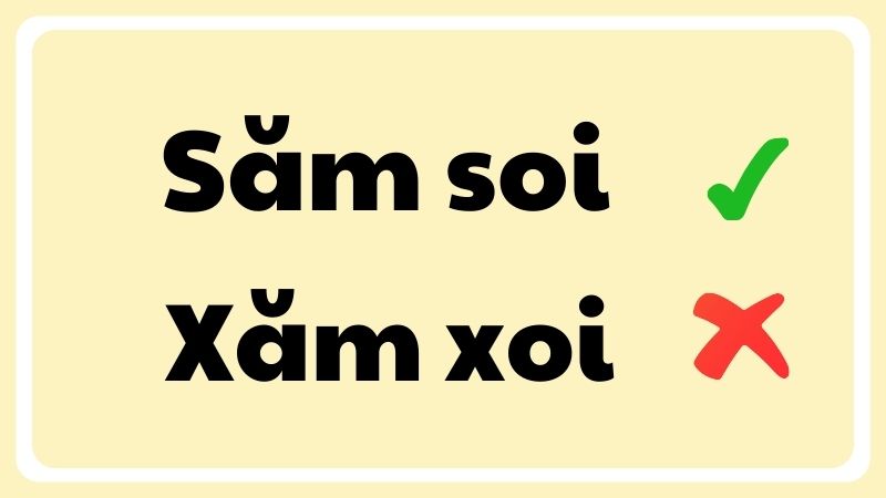 Săm soi hay xăm xoi