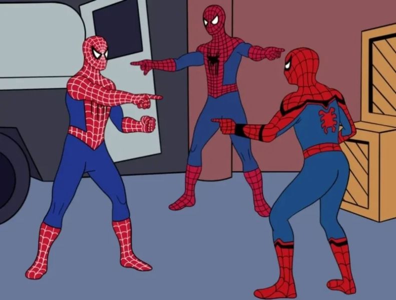 Meme Spiderman là một cách tuyệt vời để thể hiện một bất ngờ nhẹ nhàng