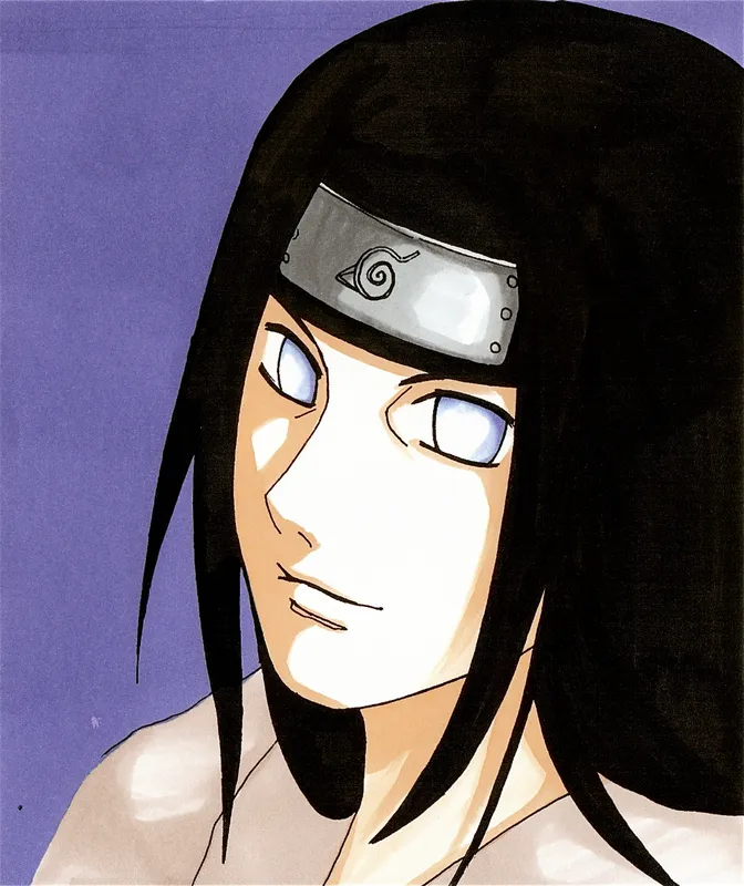 Charisma lạnh của Neji Hyuga thể hiện rõ trong bức ảnh này