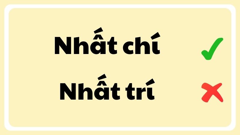 nhất chí hay nhất trí