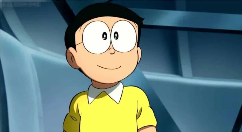 Hình ảnh Nobita và Xuka rất dễ thương và ấm áp