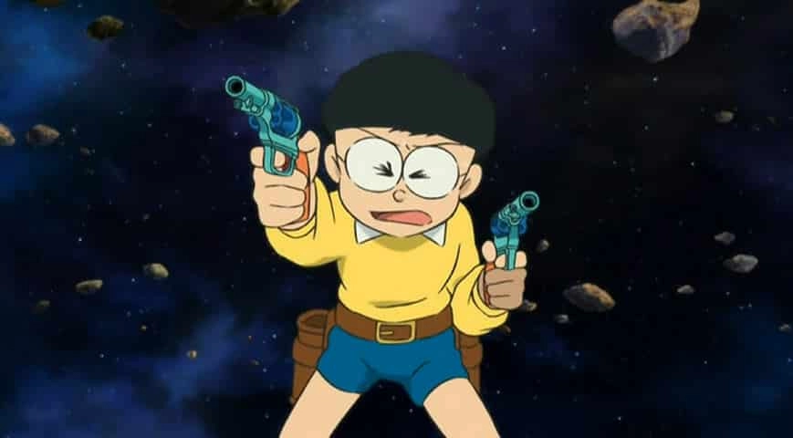 Ảnh Nobita và Xuka thể hiện tình cảm