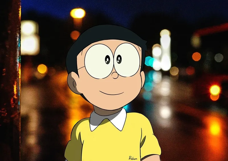 Hình ảnh Nobita đẹp với vẻ ngoài ấn tượng