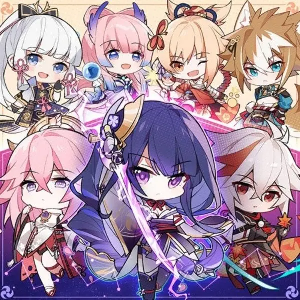 Ảnh anime chibi với mái tóc dài