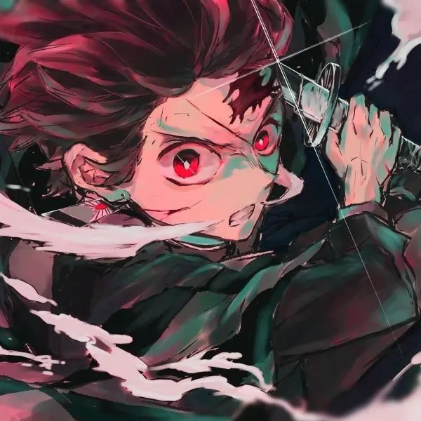 Kimetsu Yaiba Chibi Ảnh của Kanao đang cầm một bông hoa nhỏ