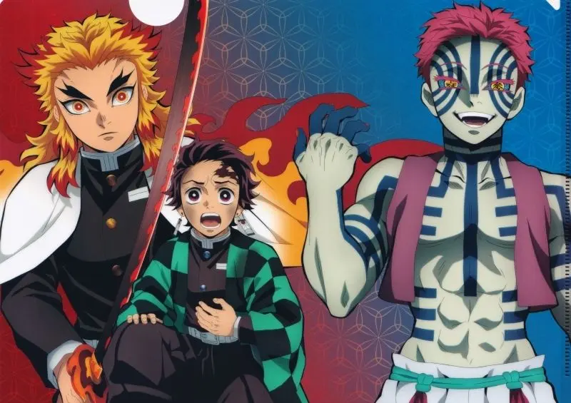 Bức ảnh Kimetsu Yaiba Chiba của Akaza đứng dưới ánh trăng