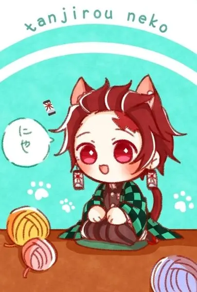 Kimetsu Yaiba Chibi của Zenitsu với biểu cảm vui nhộn