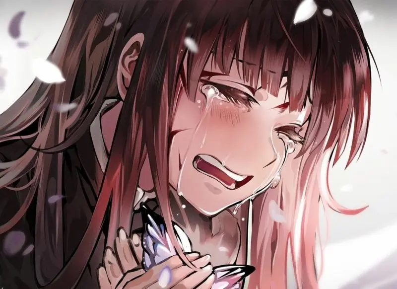 Avatar image sad anime crying, great choice to refresh the account