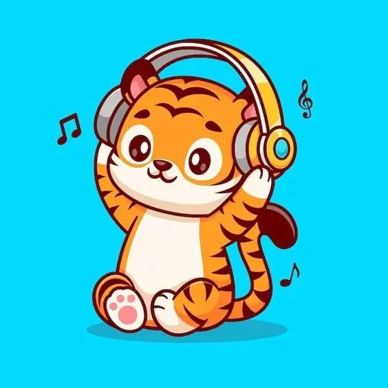 Avatar Tiger dễ thương giúp bạn thể hiện sự ngọt ngào và niềm vui