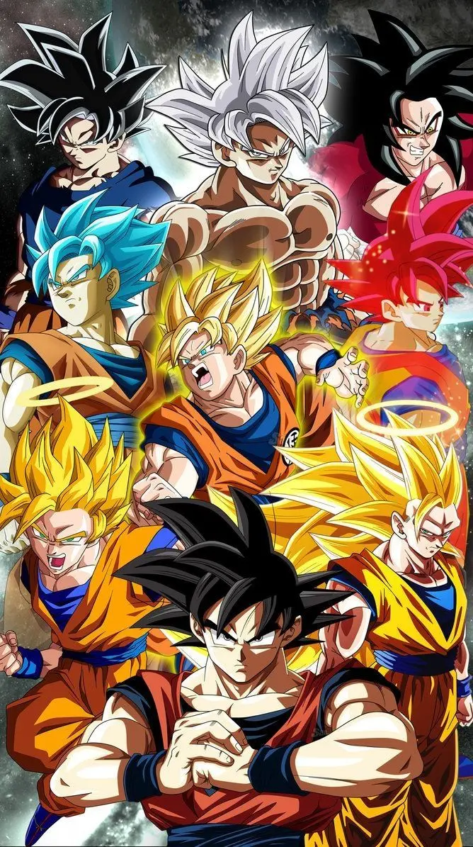 Hình nền điện thoại 7 Dragon Ball 4K, mạnh mẽ và mắt