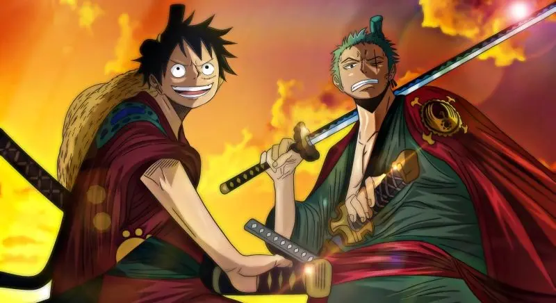 Ảnh anime zoro và bạn bè vượt qua những thử thách khó khăn cùng nhau