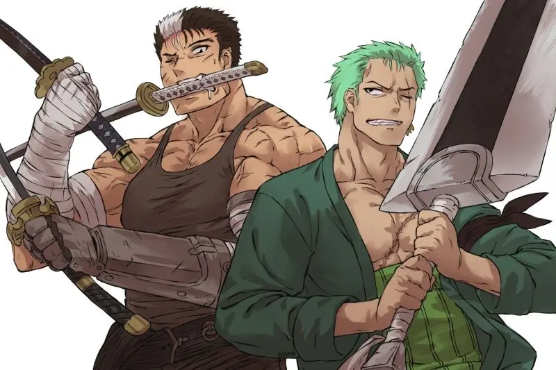 Zoro và bạn bè, sức mạnh và tình bạn kết hợp trong ảnh anime