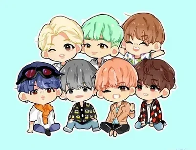 Jin Chibi phiên bản với nụ cười 