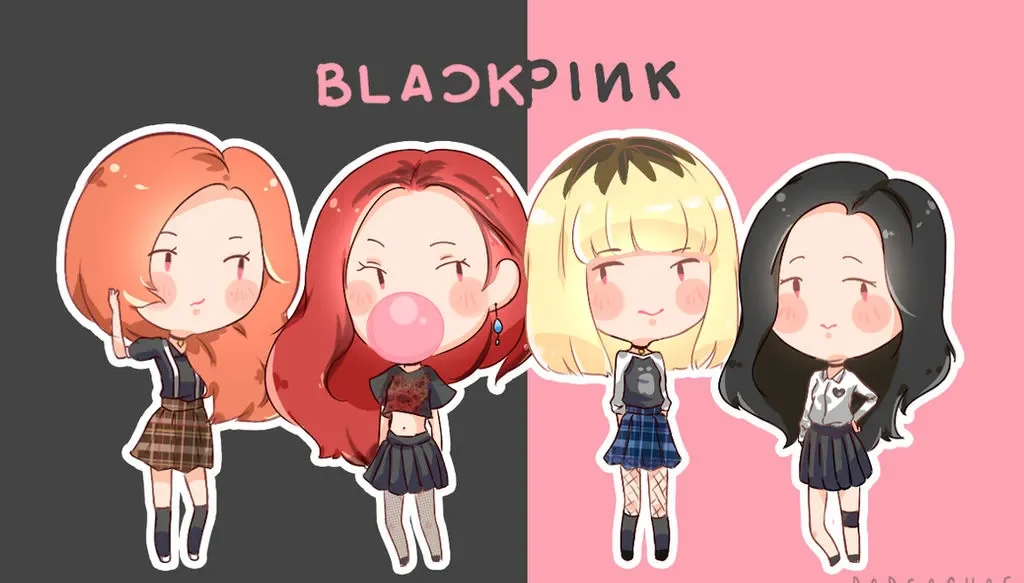 Bộ ảnh Blackpink Chibi của Jennie với những bức vẽ tinh tế và dễ thương.