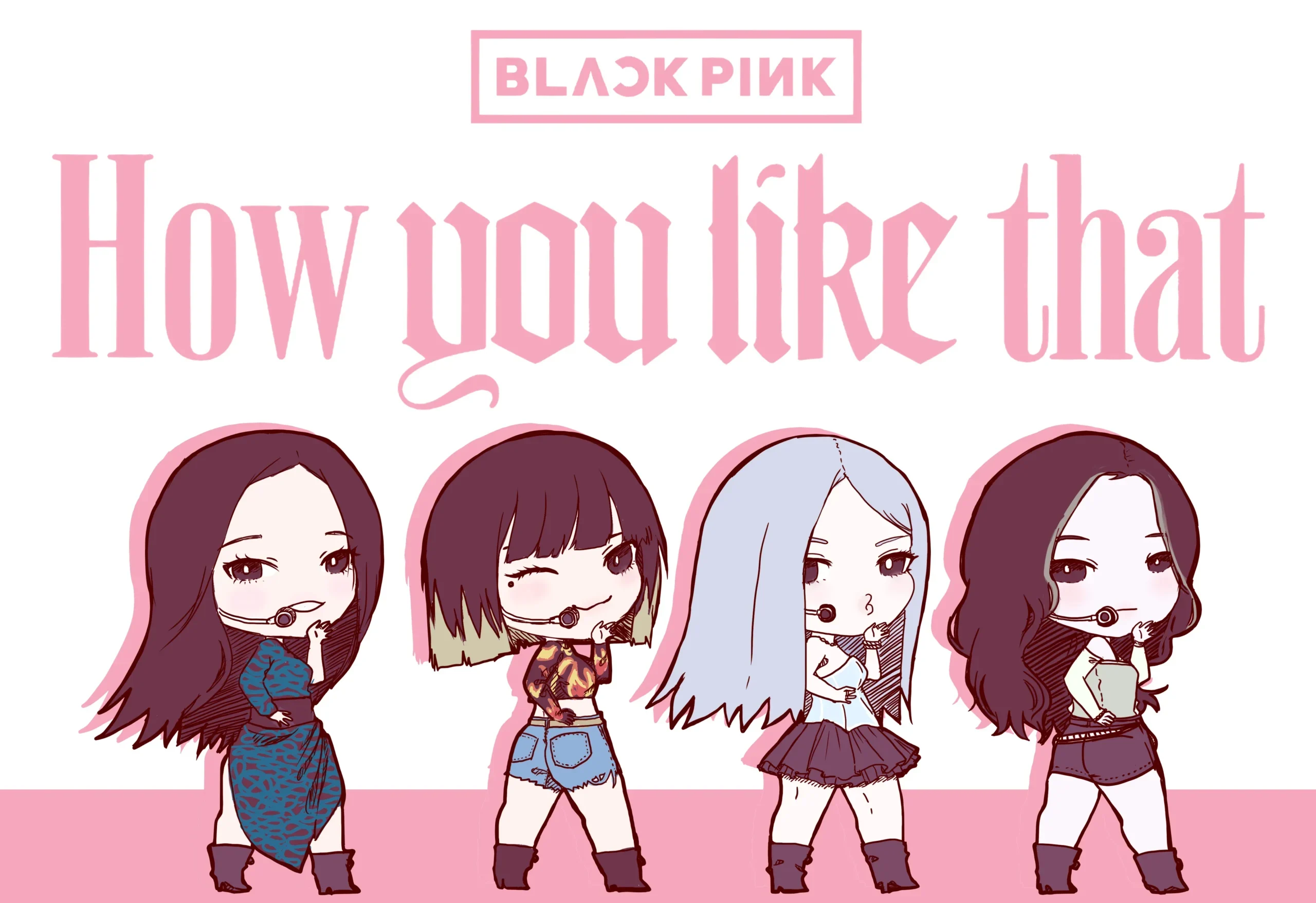 Ảnh Blackpink dễ thương, phong cách trẻ trung và sôi động.