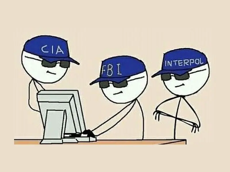 Meme FBI kết hợp cảnh giác gián điệp với sự hài hước