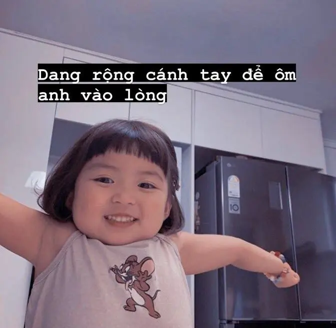 Meme ôm thông điệp của tình yêu