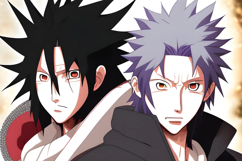 Hình ảnh của Uchiha Obito với sức mạnh không xác định của anh ấy