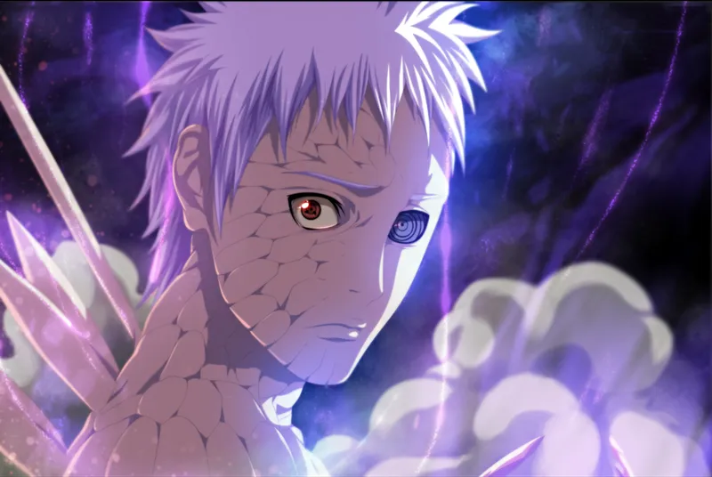 Hình ảnh của Obito Uchiha ở giữa một trận chiến kịch tính