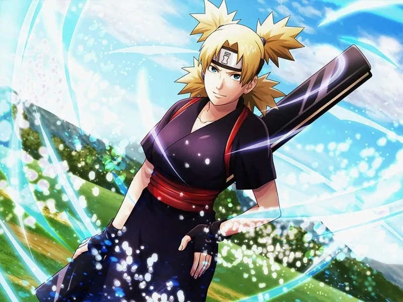 Ảnh anime Temari, phù hợp như một hình nền cho điện thoại