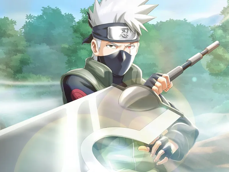 Hình ảnh của Kakashi Hatake với vẻ ngoài bí ẩn, Ninja cao cấp