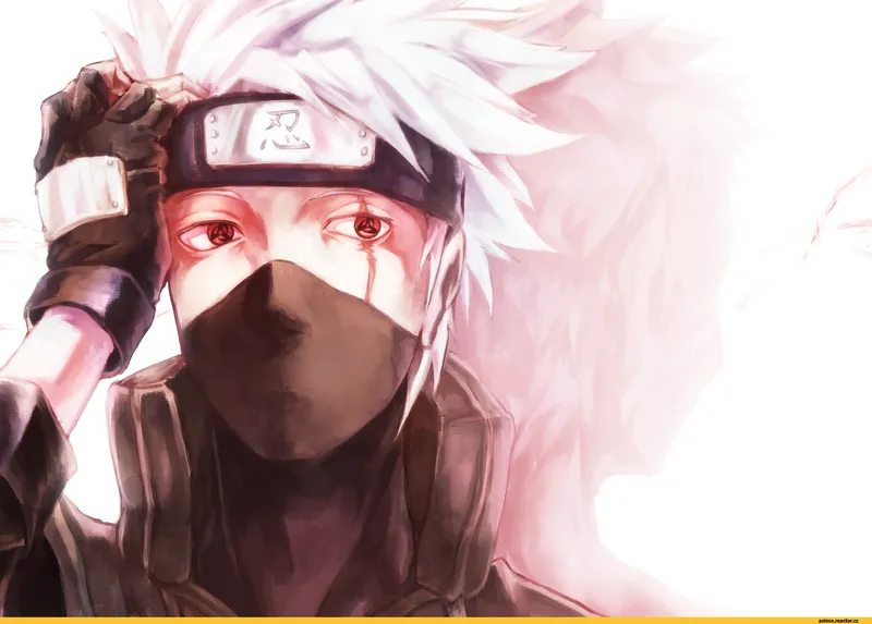 Hình ảnh của kakashi hatake trong một khoảnh khắc tập trung bí ẩn