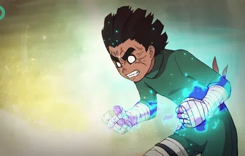 Mỗi bức ảnh Rock Lee là một biểu hiện mạnh mẽ và bền bỉ